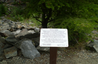 Historical information on Rock Ovens used in KVR construction camps, 2010-08.